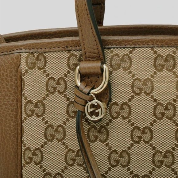 Gucci GG Canvas Small Bree Tote in Brown NEW WITH DUSTBAG - Picture 2 of 8